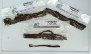 Preferred Plastics - 8" Curly Tail Brown - 3 Pks = 24 baits - soft