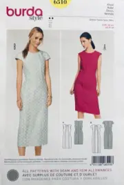 BURDA Sewing Pattern 6510 | Misses Dress in 2 Styles | Sizes 8 - 18