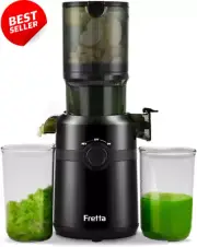 Fretta Cold Press Juicer Machine – 1L Masticating Slow Electric Juicer - 200W