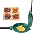 Round Flip Frying Pan Non-stick Muffin Pan Cookware Pancake Maker Bread