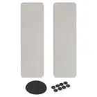 2 Pack Square Water Diatomite Coasters 10.2x3.1inch, Light Gray