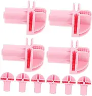 TOGEVAL 10pcs Plastic Cat Cage Caster Accessories Bird Cage Wheel Connectors Swivel Caster Socket Sleeves for Easy Assembly