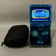 Custom Gameboy Advance SP - Raspberry Pi Zero - RetroPie - Transparent Blue