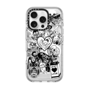 iPhone 16 Pro Clear Case MagSafe Compatible matt darling sticker collage