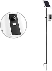 [VOMENC] Universal Ground Stake Mount Bracket for Outdoor Security Cameras and Solar Panels, Compatible with Ring, Blink, Eufy, Google Nest, Arlo, Wyze, SimpliSafe, 1/4 Screw Cameras (Black)