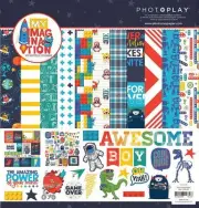 PHOTO PLAY "MY IMAGINATION" 12X12 PAPER BOYS TOYS LEGOS SCRAPJACK'S Pl