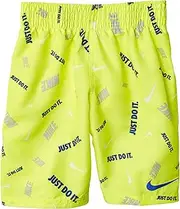 [Nike] Kids Boy's Logofetti Shorts (Big Kids) Lemon Venom MD (10-12 Big Kids)