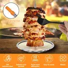 Vertical Skewer for Grill Stainless Steel Pastor Skewer with 2 Removable⊇