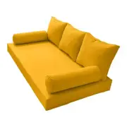 |COVER ONLY| Style 3 Twin Piped Trim Daybed Mattress Bolster Pillow Covers AD108