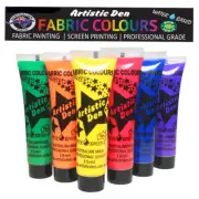 Mardi Gras Screen Printing Ink Screen Print Inks 6 x 15ml By Artistic Den**