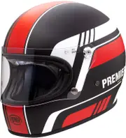 Premier Trophy BL, full face helmet , color: Matt Black/Red/White , size: M