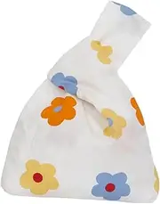 [Holibanna] Flower Wrist Bag Fashion Pouch for Coin Keys Cell Phone Cotton Material Rfid-proof Perfect for Accessories