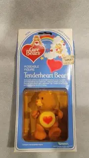 Care Bears Vtg 1983 Kenner Poseable Figure New Tenderheart Bear
