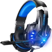 Multi-Platform Gaming Headset with Surround Sound Black/Blue