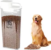 Dog Food Storage Container, Airtight Pet Food Container,Dog Food Container,Clear Dog Food Bin,Dog Food Containers for Dry Food Dry Food, Treats, and Biscuits, Bpa-Free Dog Toy Bin Portable 4l/Clear