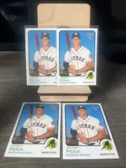 2022 Jeremy Peña Topps Heritage Rookie Card Lot x4; Houston Astros