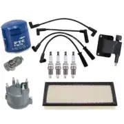 10PC Tune-Up Kit Wires Coils Spark Plugs Filter for Jeep Wrangler 2.5L 1998-2002 (for: Jeep)
