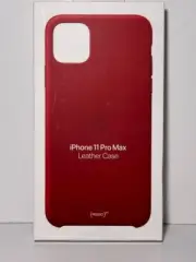Apple iPhone 11 Pro Max Leather Case - (Product) RED [MX0F2ZM/A]