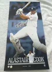ALASTAIR COOK ENGLAND SIGNED IN PERSON PRINT ECB COA cricket Australia ASHES