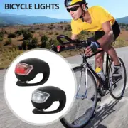 2 Led Silicone Mountain Front Rear Lights Set Bike Bicycle Push Cycle Light BR