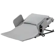 EQUIPMED Electric Adjustable Bed Backrest, German-Engineered Power Lifting Back Support with Remote Control, Grey