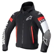Zaca Air Jacket Black White Fluo Red