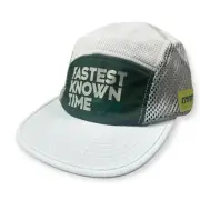 rnnr Distance Hat FKT Fastest Known Time UPF 40 Mesh Wicking Green OSFM