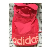 在飛比找蝦皮購物優惠-adidas 愛迪達 粉橘 運動 束口包 後背包