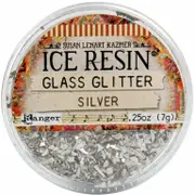 Ice Enamels German Glass Glitter - 7 grams Silver