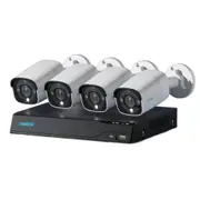 Reolink NVS8-12MB4 12MP/4K+ 8 Channel NVR Surveillance System with 2TB HDD Includes 4x RLC-B1200 Bullet Cameras [NVS8-12MB4]