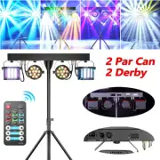 Par Cans LED RGBW Derby Party Bar DJ Lights RGB DJ Disco Lights Adjustable Stand