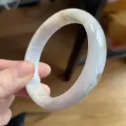 纯天然玉镯 Grade A jadeite bangle 57 mm Burmese Jade 100% Untreated Certified