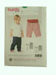 Burda Baby & Toddlers Easy Sewing Pattern 9359 Elastic Waistband Pants UNCUT