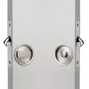 Madinoz Flush Csl30 Cavity Sliding Lock Round Privacy - Polished Stainless