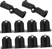 20mm Plastic Trellis Connector Clips 10pcs B-Type Connecting Buckles for Bamboo Canes Greenhouse and Plant Supports