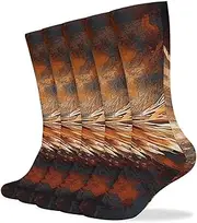 [NQHJT] Abstract Phoenix Socks for Women Men Breathable Boot Socks Warm Calf Socks for Hiking Work, Style, One Size, Style, One size