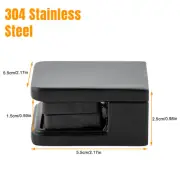 Stainless Steel Glass Shelf Bracket Square Glass Bracket Glass Clamp for 10-12mm