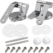 Soft Close Toilet Seat Hinges with Screw, Zinc Alloy Toilet Seat Fittings, Mute Shockproof Adjustable Toilet Seat Hinges Replacement Toilet Cover Hinge