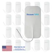 TENS 2"x4" Premium Wired Electrode Pads, 20 Pads (10 Pair)