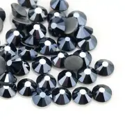Flat Back Shiny Black Crystal Glass Rhinestone Hot Fix SS20 1440 PCS Nail Art