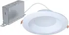 6-Inch Canless LED Recessed Light Selectable 3000K, 4000K, 5000K CCT 800 Lumens