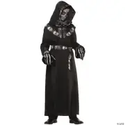 Boy's Skull Master Hooded Robe Costume - Underwraps Costumes