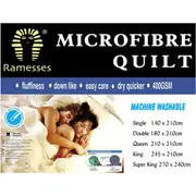 400GSM Winter Microfibre Quilt / Doona King Size Bed