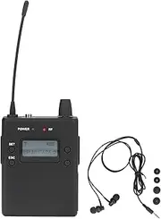 wire less Ear Monitor, Ear Monitor System, 626 to 662MHz Stereo Bodypack Monitoring Receiver System for Band Stage Studio