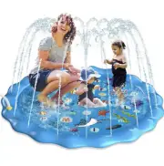 Splash Pad Sprinkler for Kids baby 68 Inches Wading Pool alphabet and animalsNEW