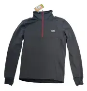 $70 Quiksilver Steep Point HZ Fleece Pullover NWT Size Small Men's Half Zip Gray