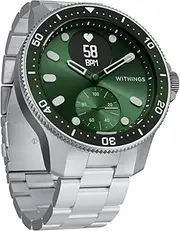 Withings ScanWatch Horizon - Hybrid Smartwatch and Activity Tracker with Connected GPS, Heart Rate Monitor, Smart Notifications, Water Resistant with 30-Day Battery Life, Android & iOS, Green