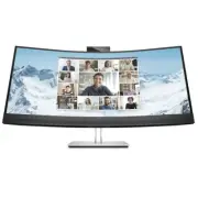 HP E34m G4 34" WQHD Curved 21:9 3440x1440 Webcam Speaker Computer Monitor Screen