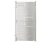 vidaXL Garden Gate 100x180 cm Stainless Steel