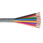 500' 22 AWG 12 Conductor Unshielded Riser Security Alarm Cable Gray Jacket 300V